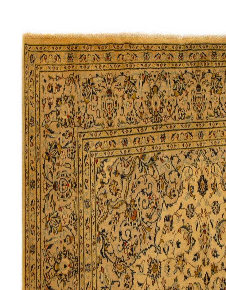 Detail image of  7' 10 x 11'  Hand Knotted Kashan Persian Wool Rug