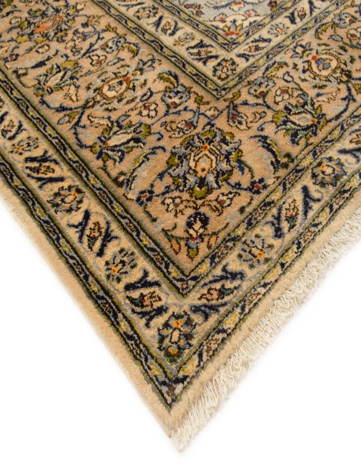 Detail image of  8' x 11' 7  Hand Knotted Kashan Persian Wool Rug