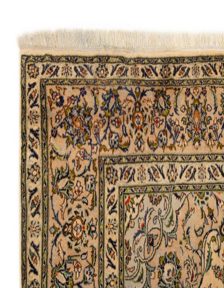 Detail image of  8' x 11' 7  Hand Knotted Kashan Persian Wool Rug