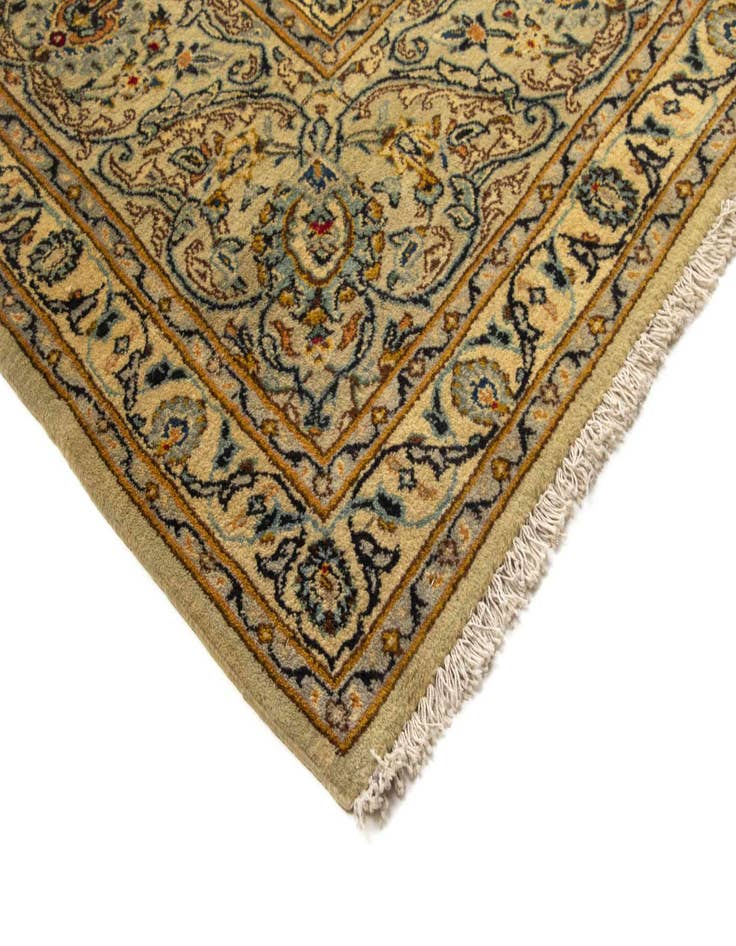 Detail image of  10' x 15' 11  Hand Knotted Kashan Persian Wool Rug