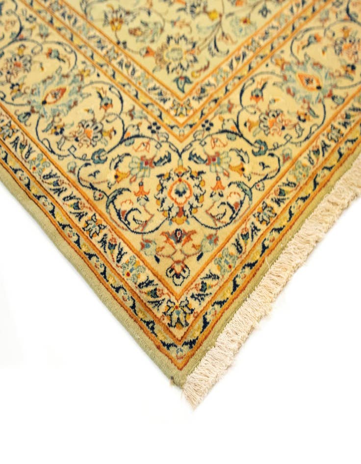 Detail image of  7' 2 x 10' 3  Hand Knotted Kashan Persian Rug