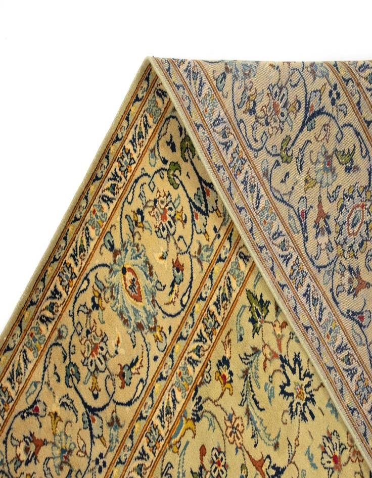 Detail image of  7' 2 x 10' 3  Hand Knotted Kashan Persian Rug