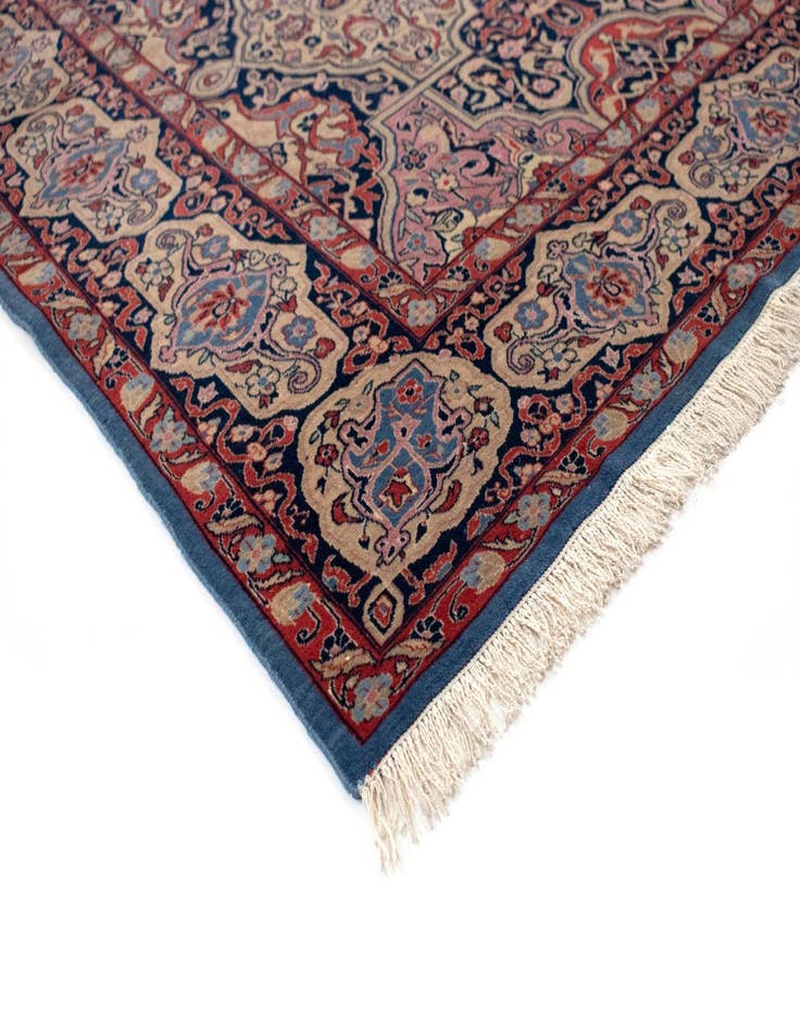 Detail image of  4' 5 x 6' 6  Hand Knotted Kashan Persian Rug