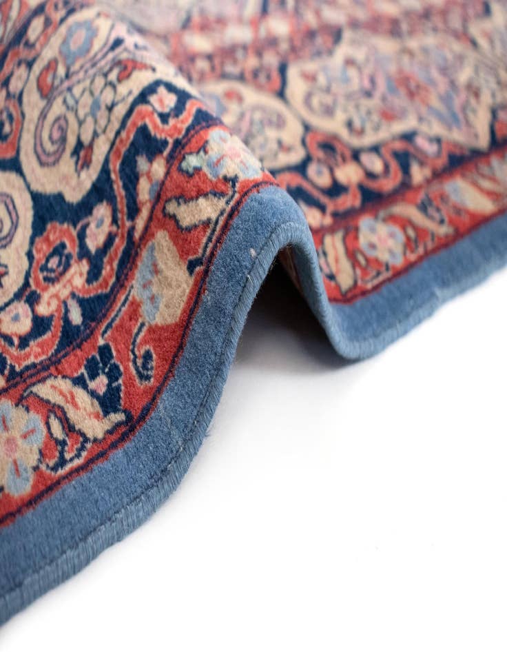 Detail image of  4' 5 x 6' 6  Hand Knotted Kashan Persian Rug