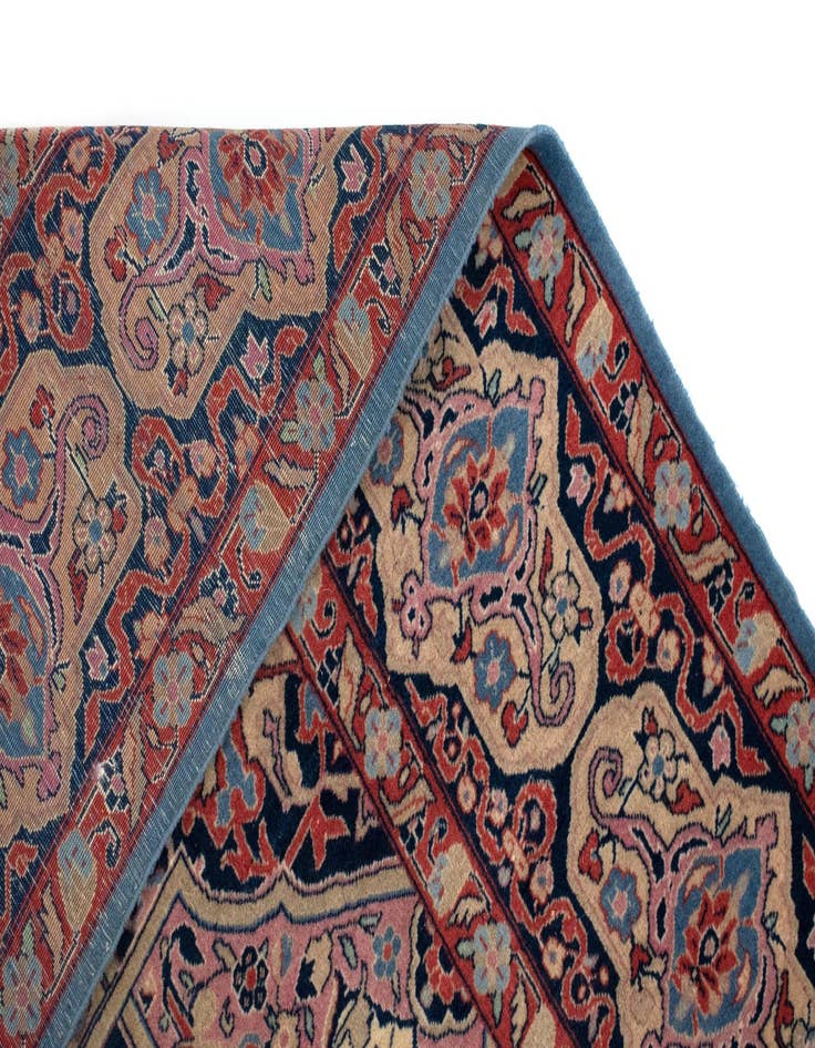 Detail image of  4' 5 x 6' 6  Hand Knotted Kashan Persian Rug
