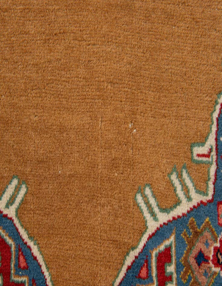 Detail image of  4' 3 x 6' 9  Hand Knotted Kashan Oriental Wool Rug