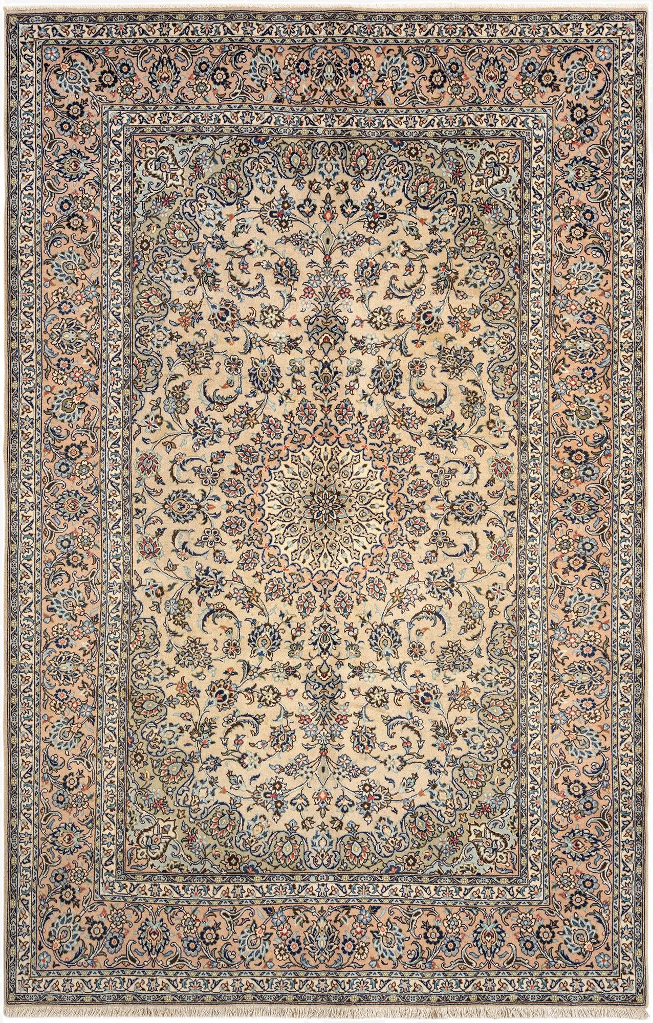  6' 5 x 9' 9 Kashan Wool Rug