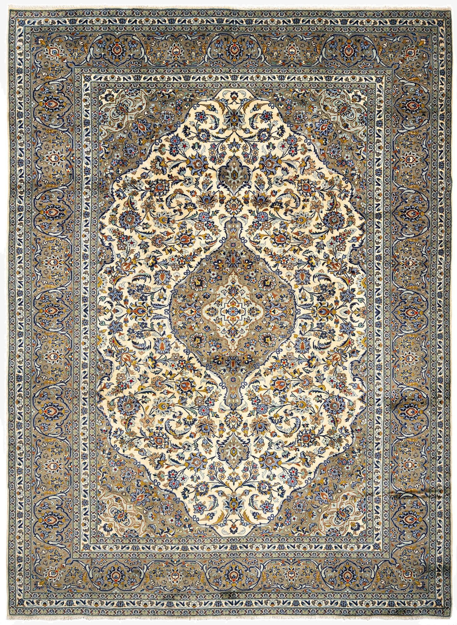  8' 2 x 11' 3 Kashan Wool Rug