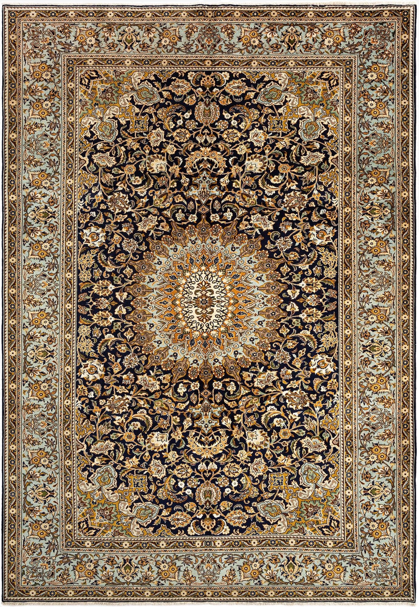  7' 1 x 10' 2 Kashan Wool Rug