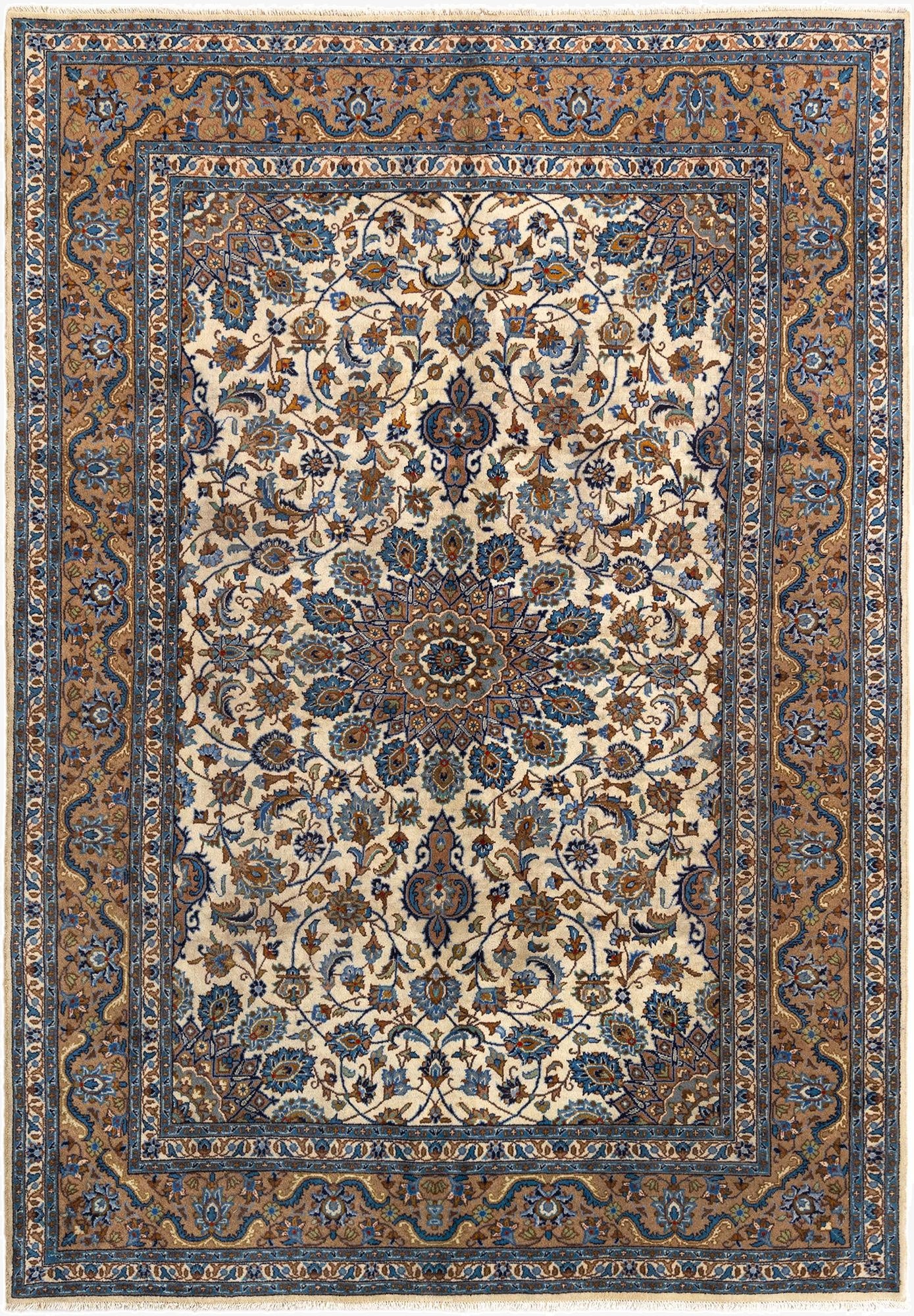  6' 7 x 9' 8 Kashan Wool Rug
