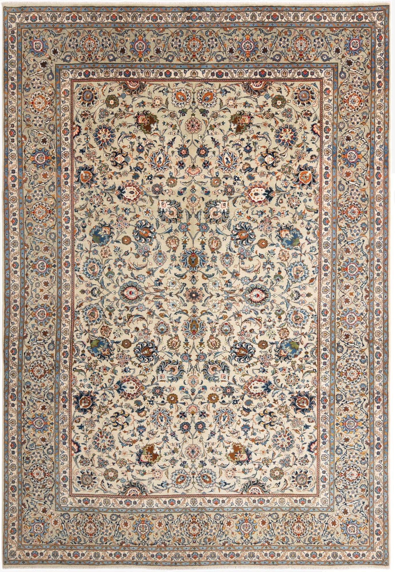  9' x 13' 1 Kashan Rug