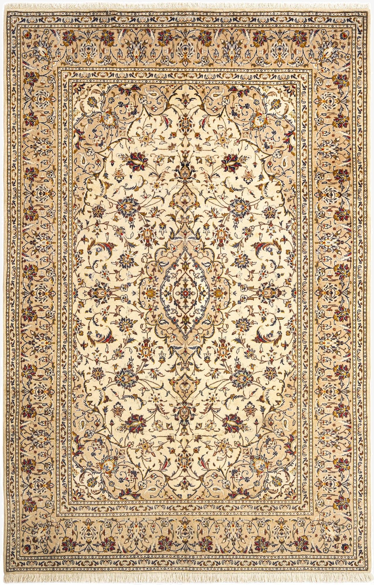  6' 4 x 9' 8 Kashan Wool Rug
