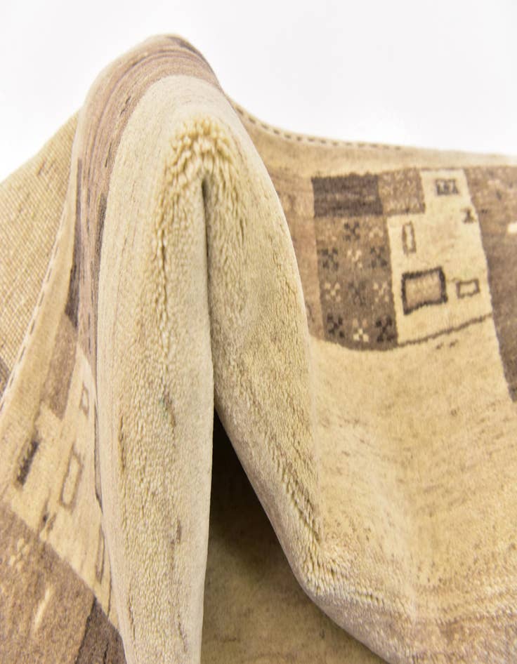 Detail image of  4' x 6' 2  Hand Knotted Kashkuli Gabbeh Wool Rug