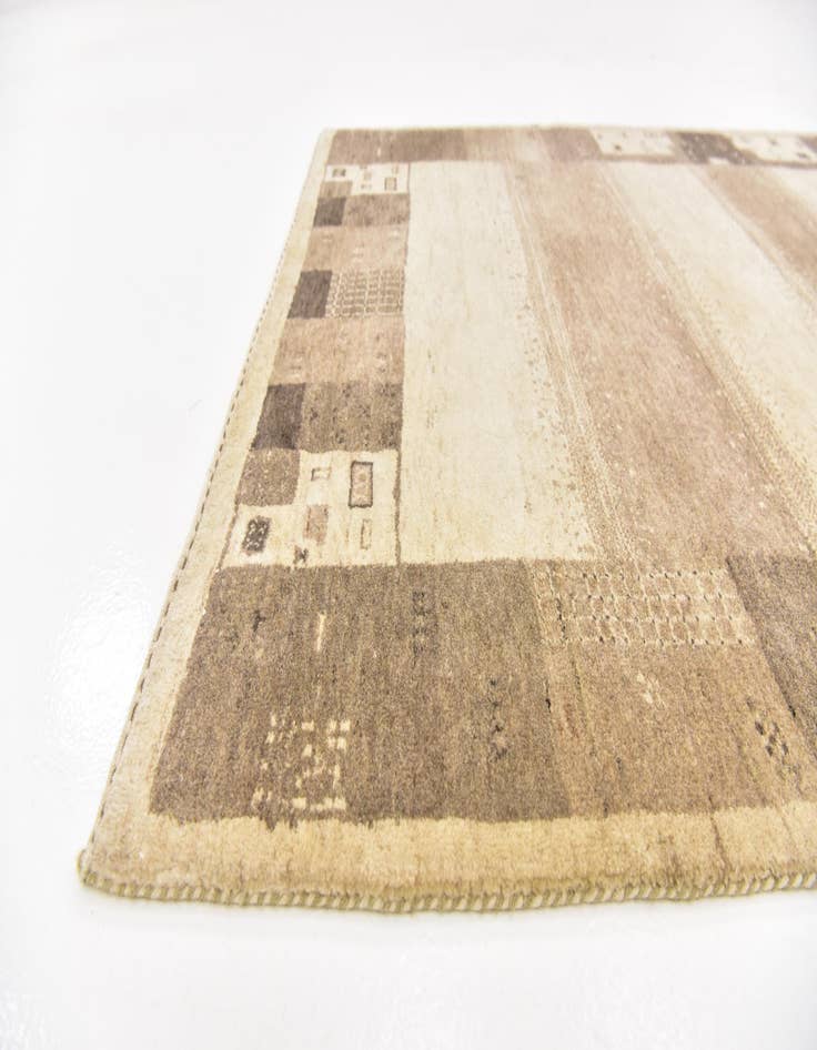 Detail image of  4' x 6' 2  Hand Knotted Kashkuli Gabbeh Wool Rug