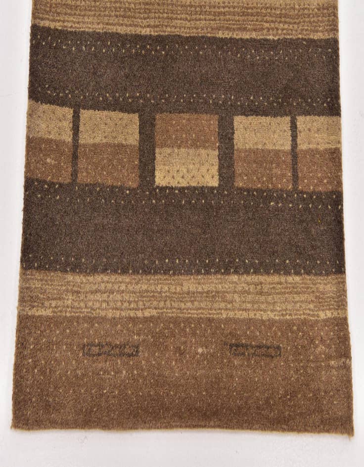 Detail image of  2' 7 x 4' 4  Hand Knotted Kashkuli Gabbeh Wool Rug