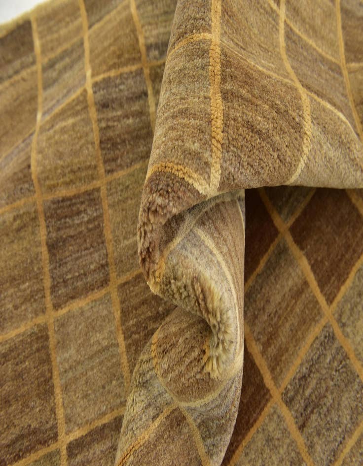 Detail image of  5' 4 x 8'  Hand Knotted Kashkuli Gabbeh Wool Rug