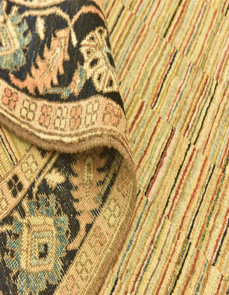 Detail image of  4' 8 x 6' 5  Hand Knotted Kashkuli Gabbeh Oriental Wool Rug