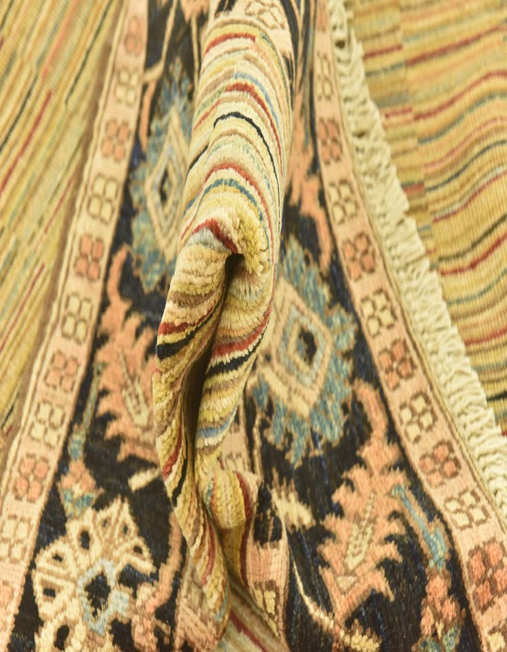 Detail image of  4' 8 x 6' 5  Hand Knotted Kashkuli Gabbeh Oriental Wool Rug