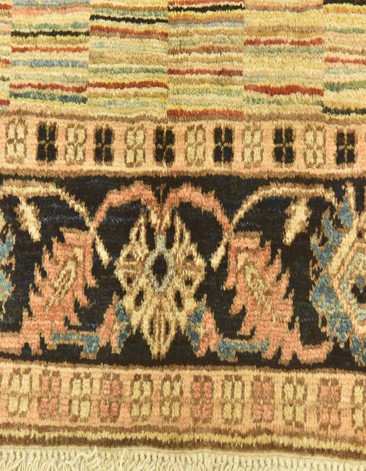 Detail image of  4' 8 x 6' 5  Hand Knotted Kashkuli Gabbeh Oriental Wool Rug