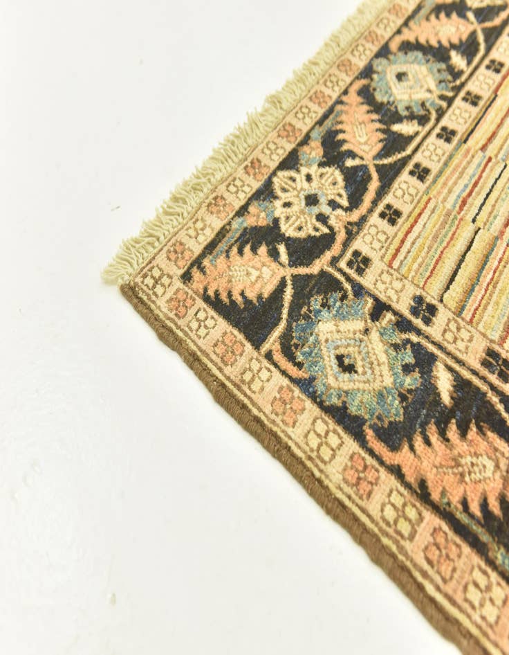 Detail image of  4' 8 x 6' 5  Hand Knotted Kashkuli Gabbeh Oriental Wool Rug