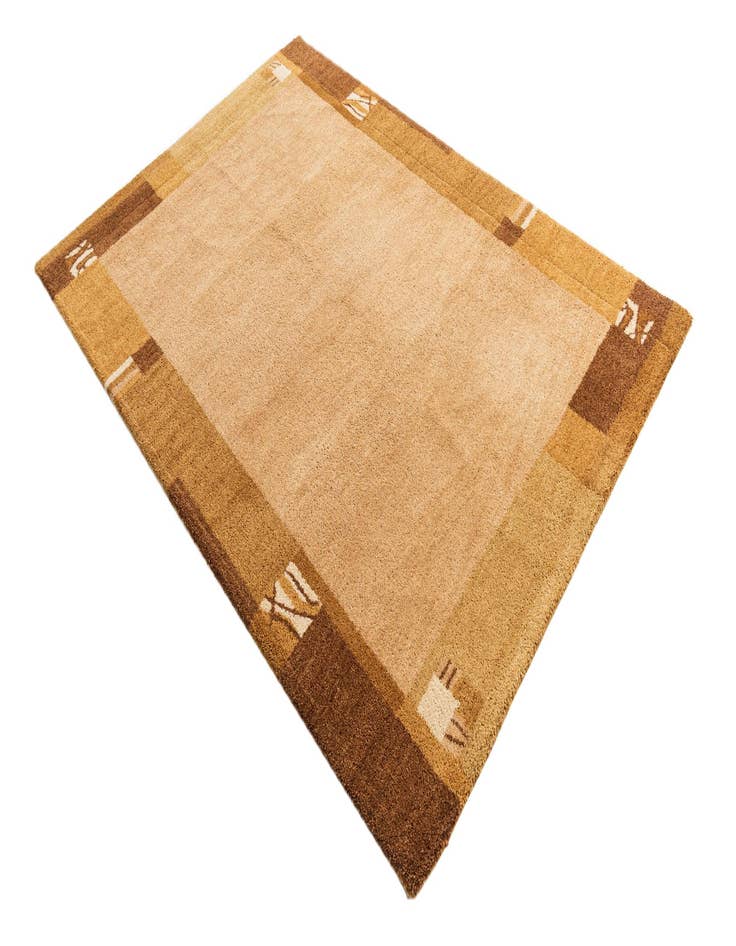 Detail image of  4' 7 x 6' 6 Kashkuli Gabbeh Wool Rug