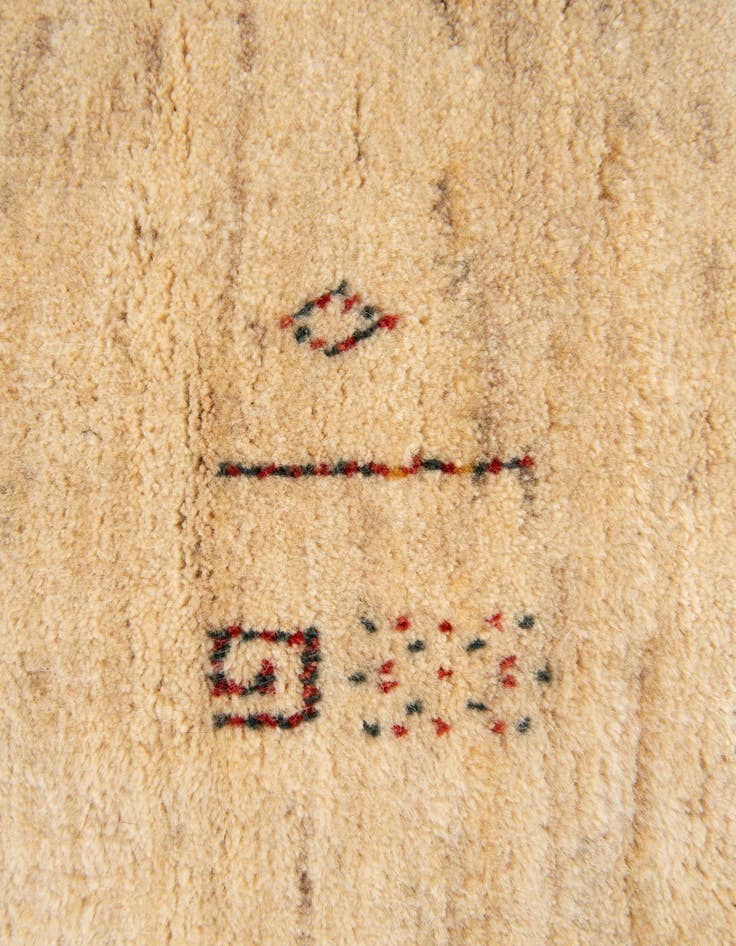 Detail image of  4' 11 x 6' 7  Hand Knotted Kashkuli Gabbeh Persian Wool Rug