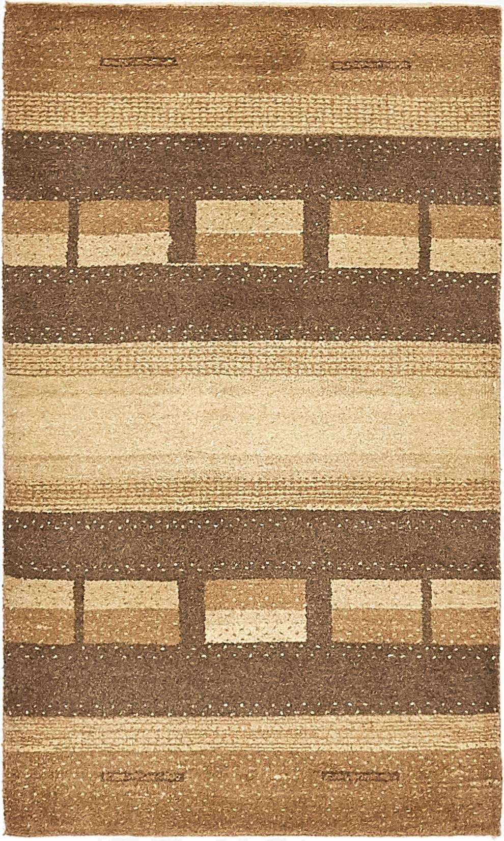  2' 7 x 4' 4  Hand Knotted Kashkuli Gabbeh Wool Rug