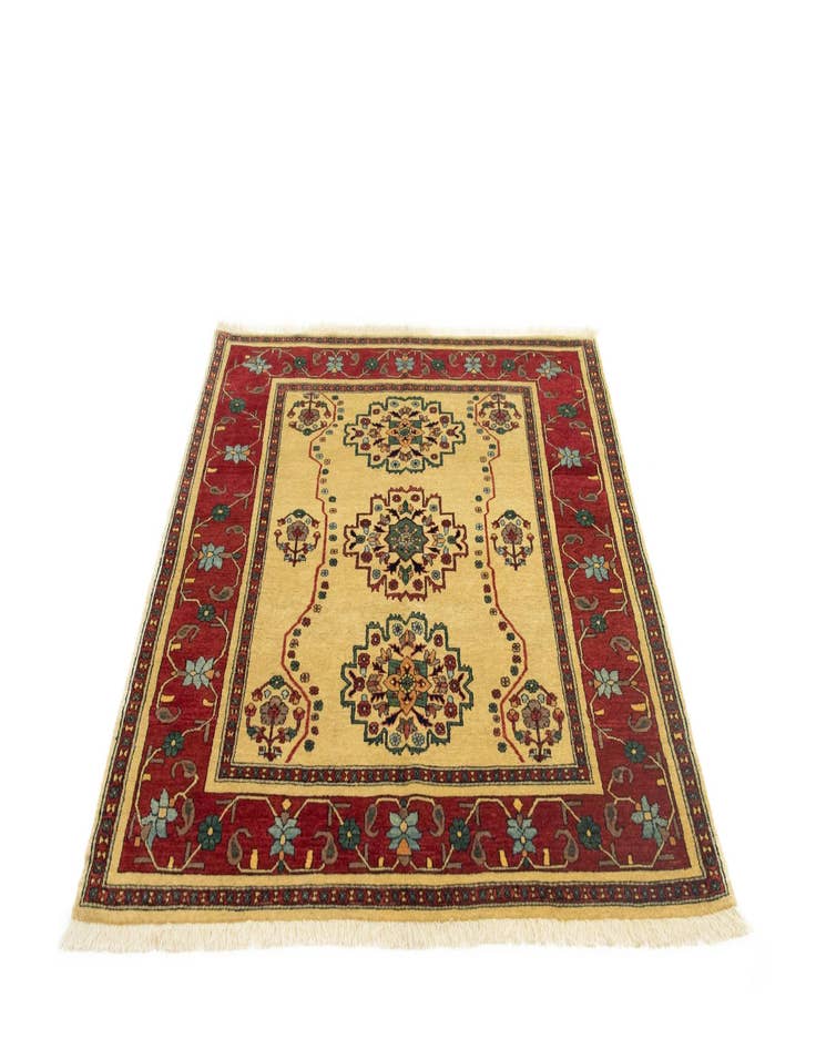 Detail image of  5' 5 x 6' 6  Hand Knotted Kashkuli Persian Rug