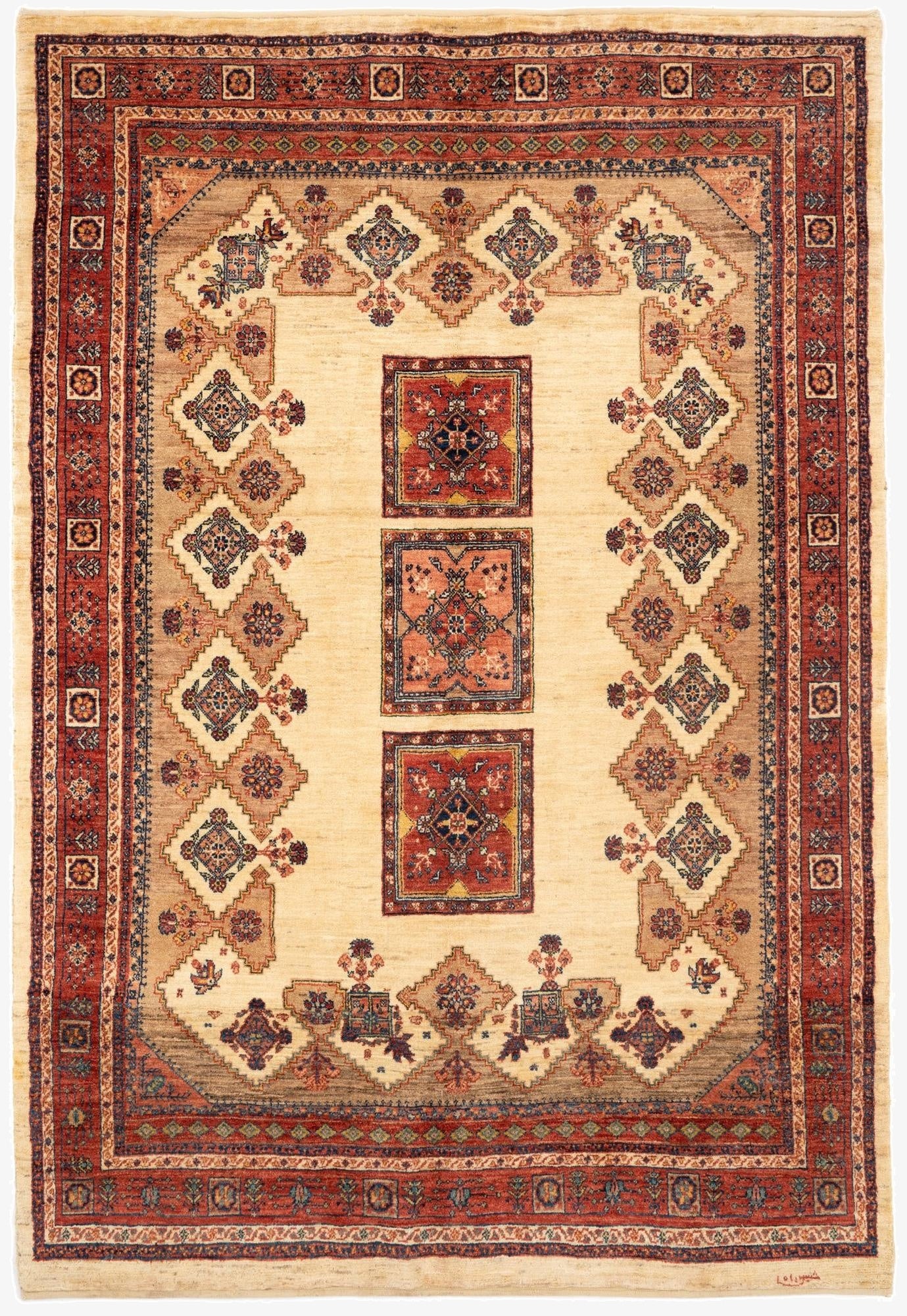  5' 2 x 7' 5 Kashkuli Rug