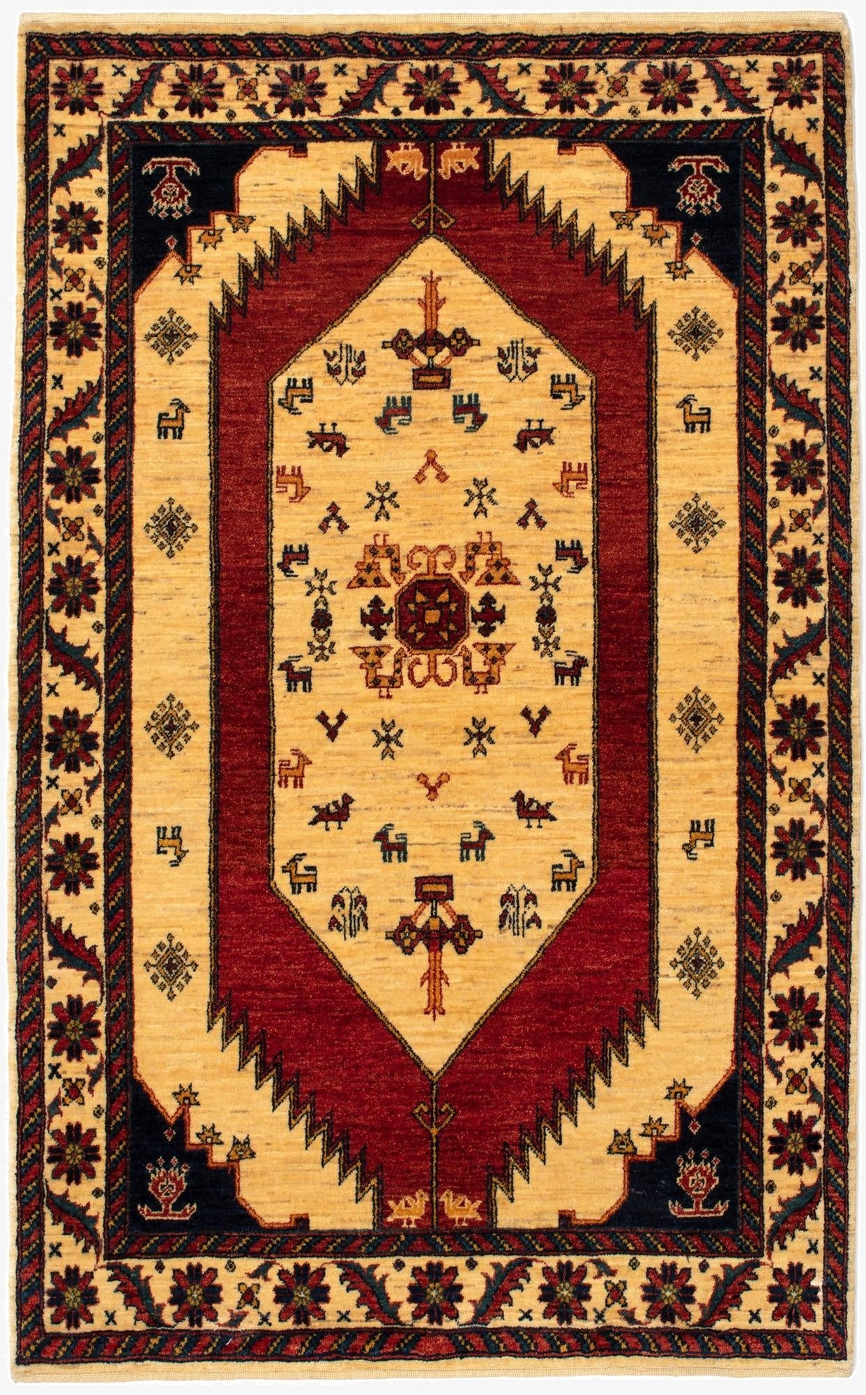  3' 5 x 5' 5 Kashkuli Rug