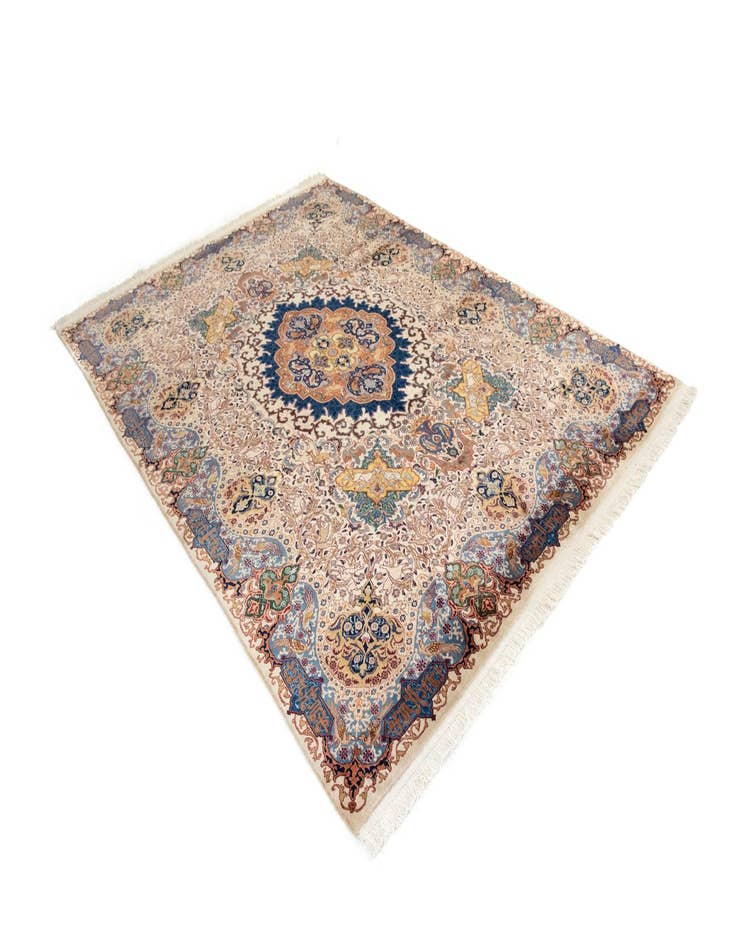 Detail image of  10' 2 x 13' 3  Hand Knotted Kashmar Persian Wool Rug