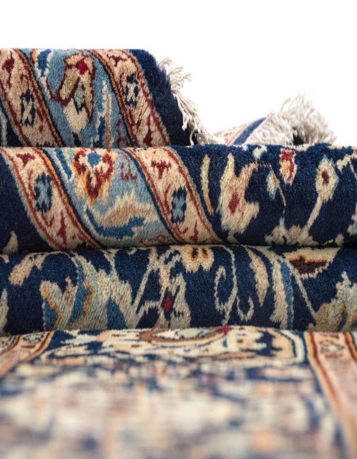 Detail image of  7' 10 x 11' 7  Hand Knotted Kashmar Persian Wool Rug