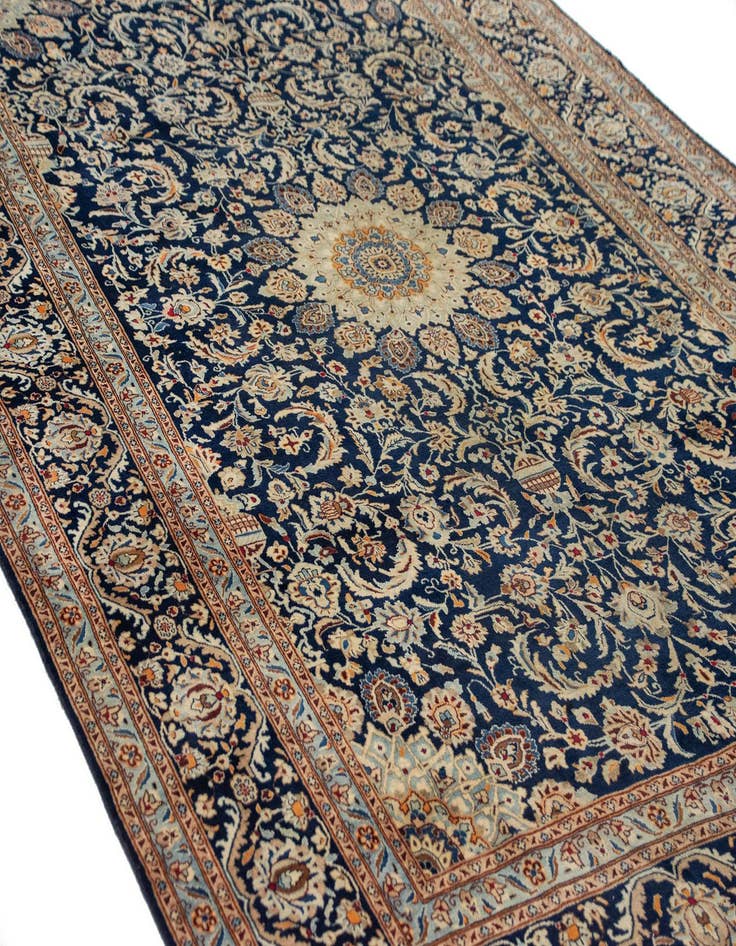 Detail image of  7' 10 x 11' 7  Hand Knotted Kashmar Persian Wool Rug