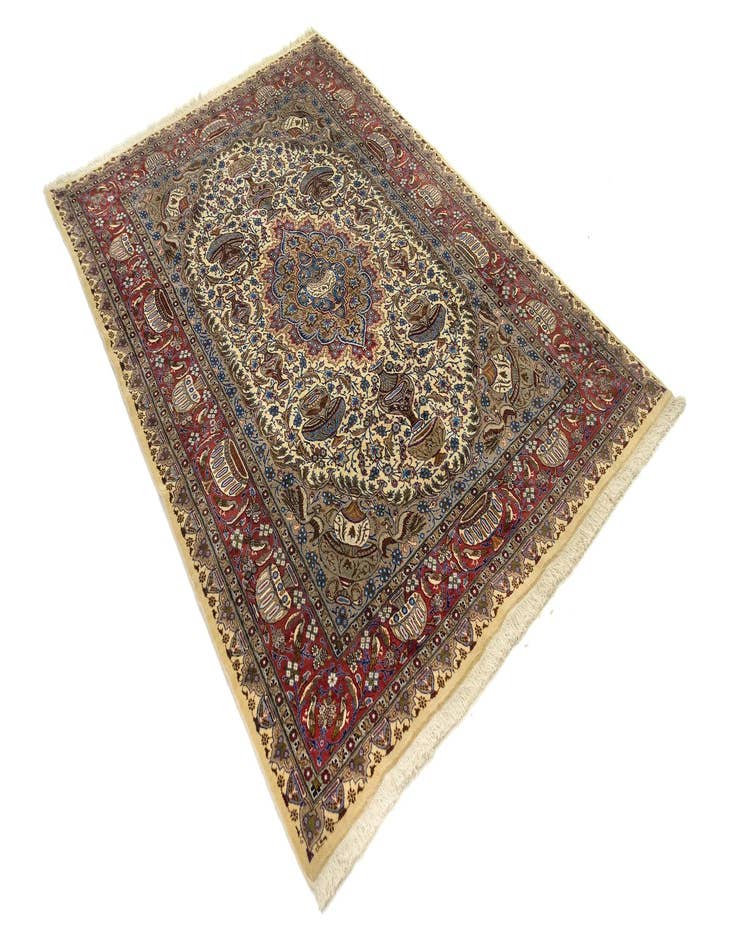 Detail image of  8' x 11' 6  Hand Knotted Kashmar Persian Wool Rug