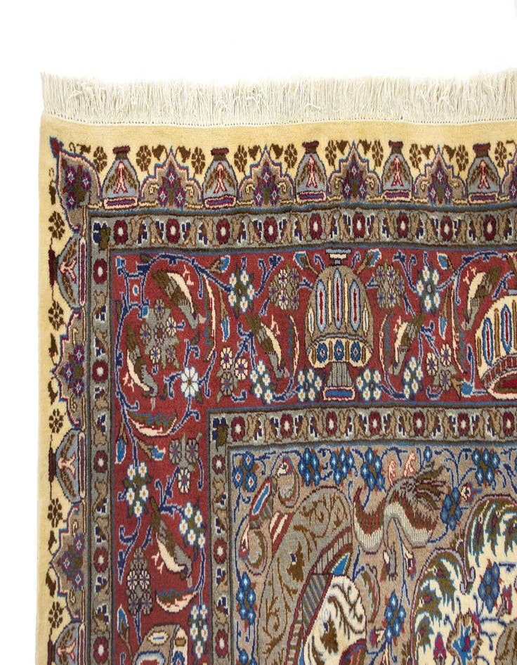 Detail image of  8' x 11' 6  Hand Knotted Kashmar Persian Wool Rug