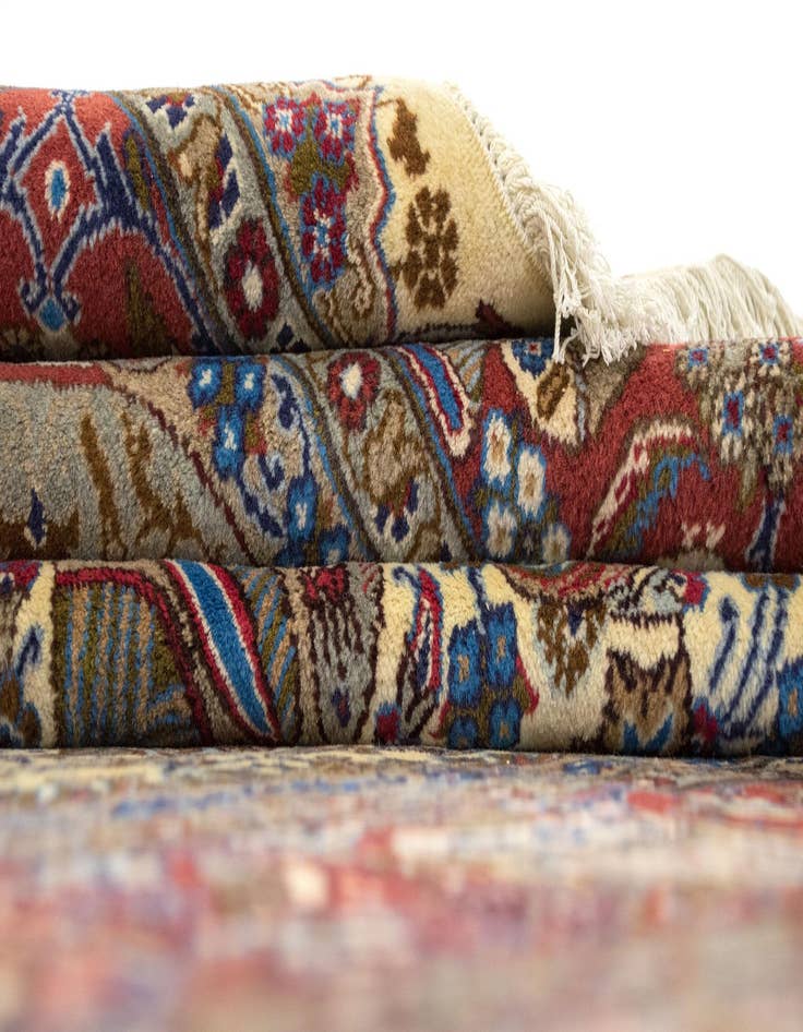 Detail image of  8' x 11' 6  Hand Knotted Kashmar Persian Wool Rug