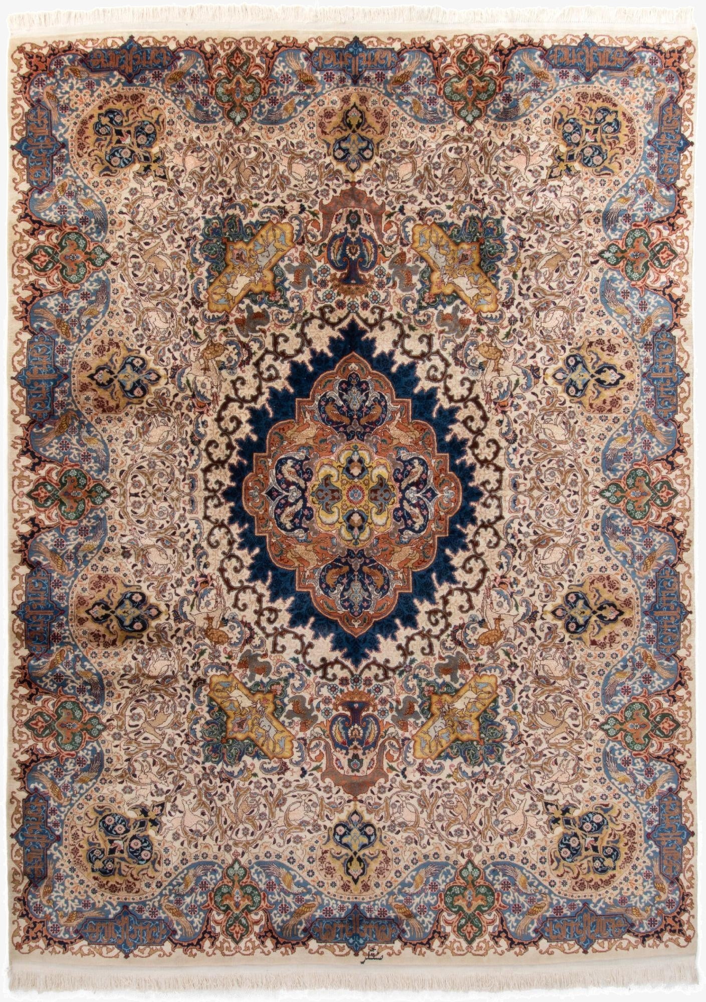  10' 2 x 13' 3  Hand Knotted Kashmar Persian Wool Rug