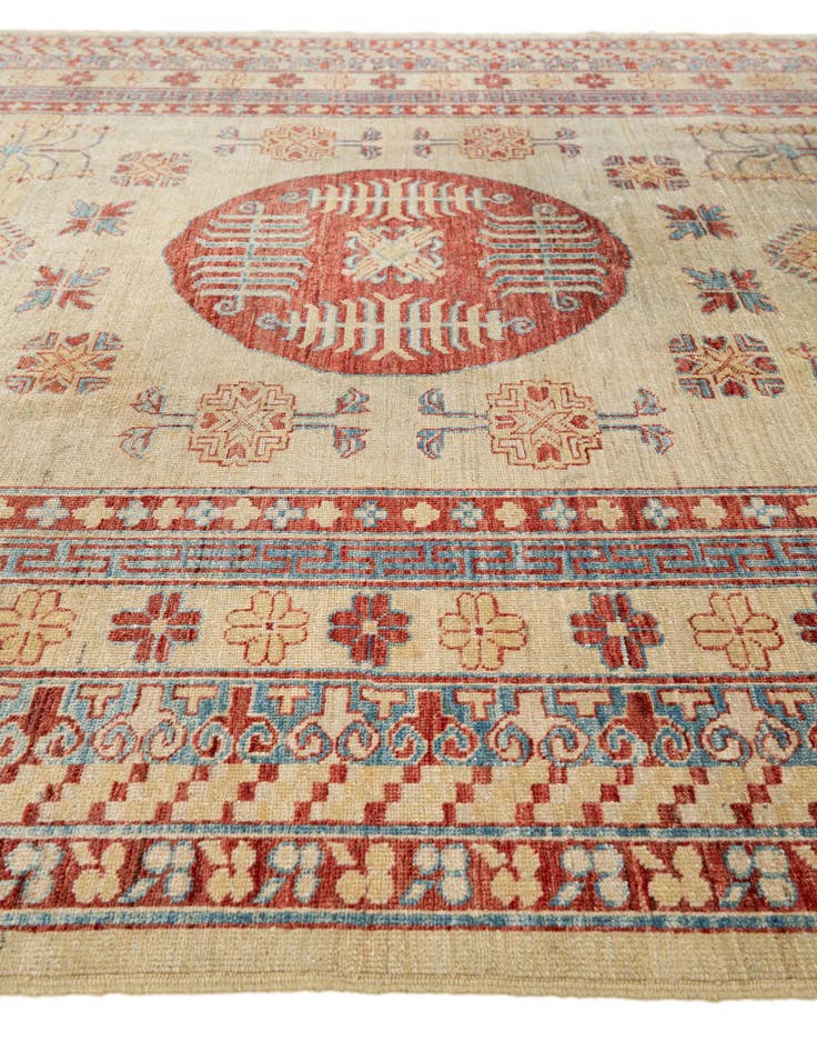 Detail image of  6' 6 x 9' 7  Hand Knotted Kazak Wool Rug