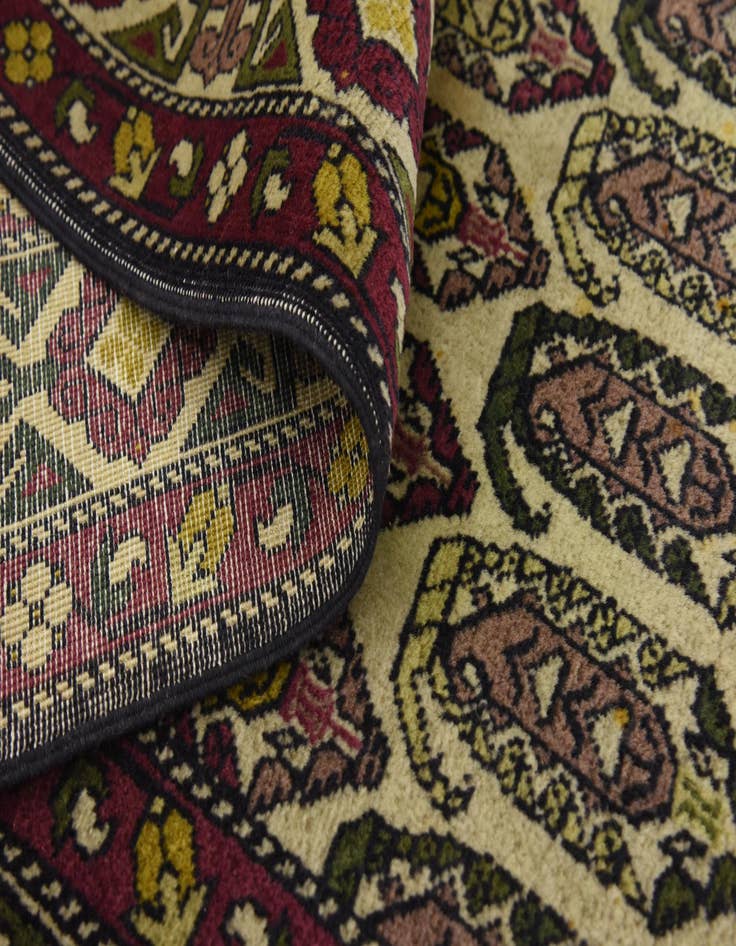 Detail image of  4' 5 x 6' 9  Hand Knotted Kazak Oriental Wool Rug
