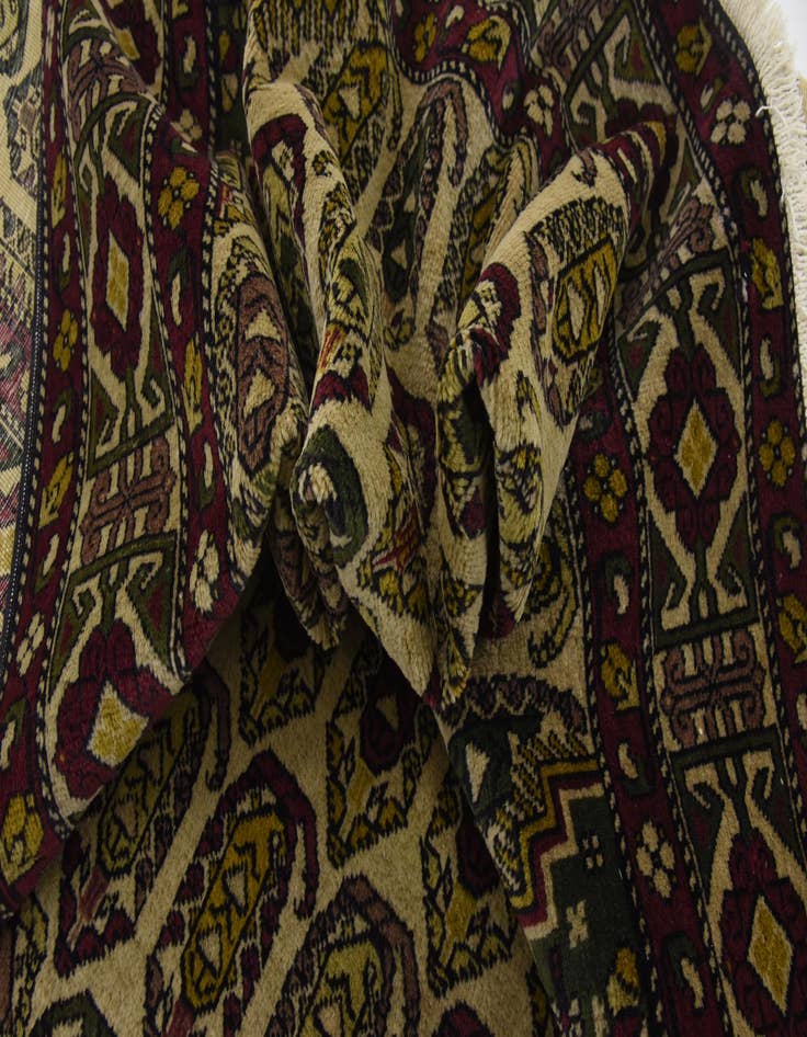 Detail image of  4' 5 x 6' 9  Hand Knotted Kazak Oriental Wool Rug