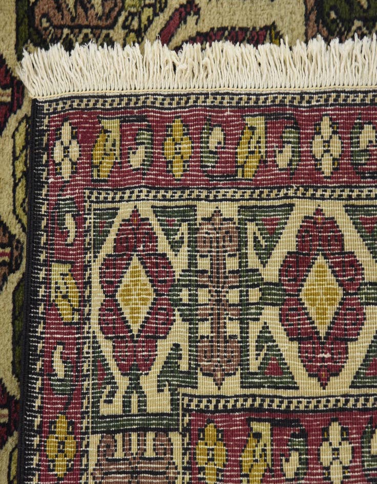 Detail image of  4' 5 x 6' 9  Hand Knotted Kazak Oriental Wool Rug