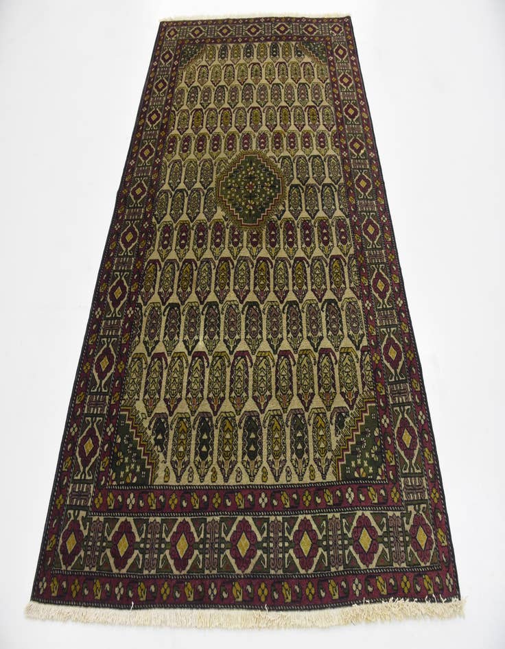 Detail image of  4' 5 x 6' 9  Hand Knotted Kazak Oriental Wool Rug