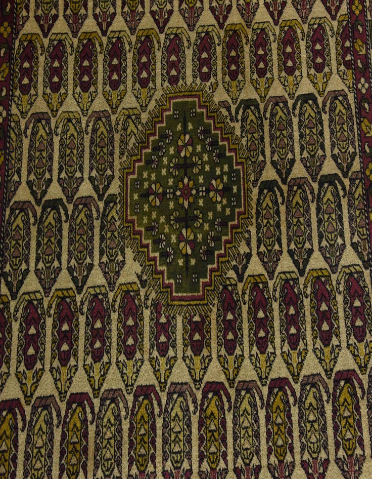 Detail image of  4' 5 x 6' 9  Hand Knotted Kazak Oriental Wool Rug