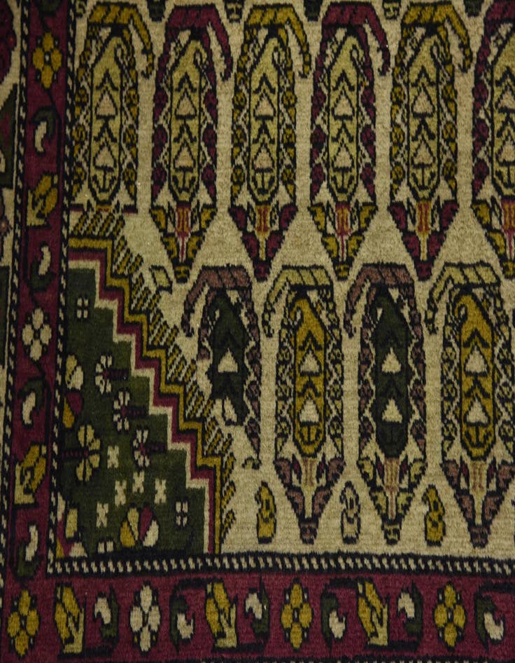 Detail image of  4' 5 x 6' 9  Hand Knotted Kazak Oriental Wool Rug