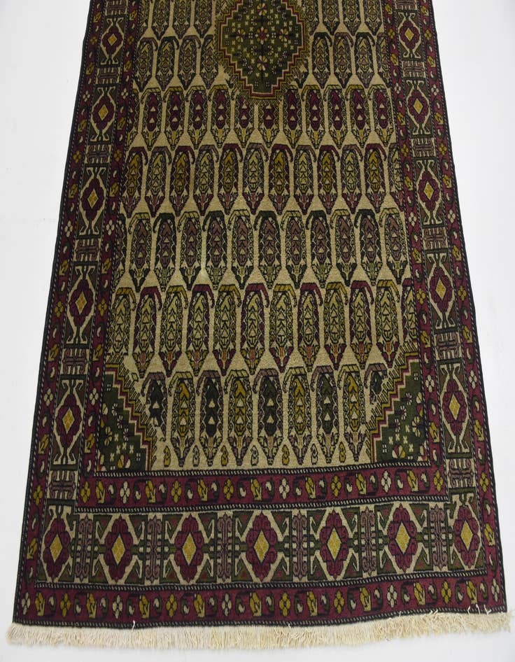 Detail image of  4' 5 x 6' 9  Hand Knotted Kazak Oriental Wool Rug