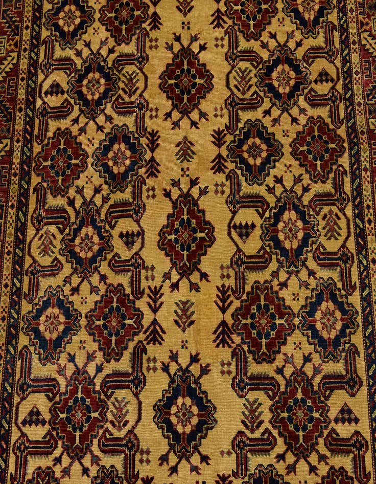 Detail image of  4' 9 x 6' 2  Hand Knotted Kazak Rug