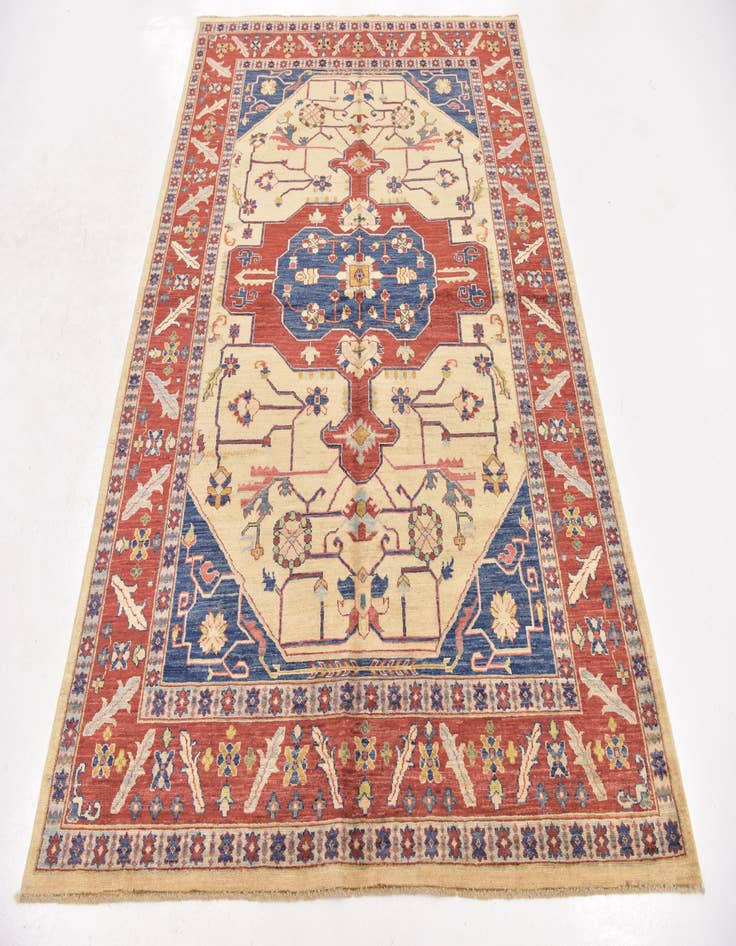 Detail image of  5' 8 x 7' 10  Hand Knotted Kazak Oriental Wool Rug