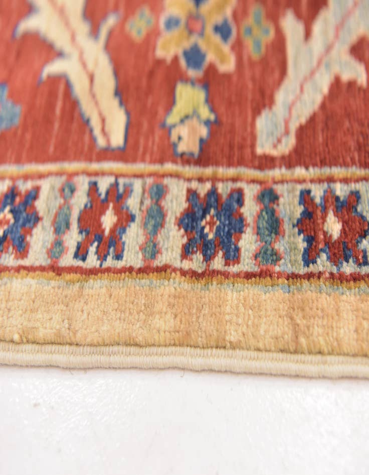 Detail image of  5' 8 x 7' 10  Hand Knotted Kazak Oriental Wool Rug