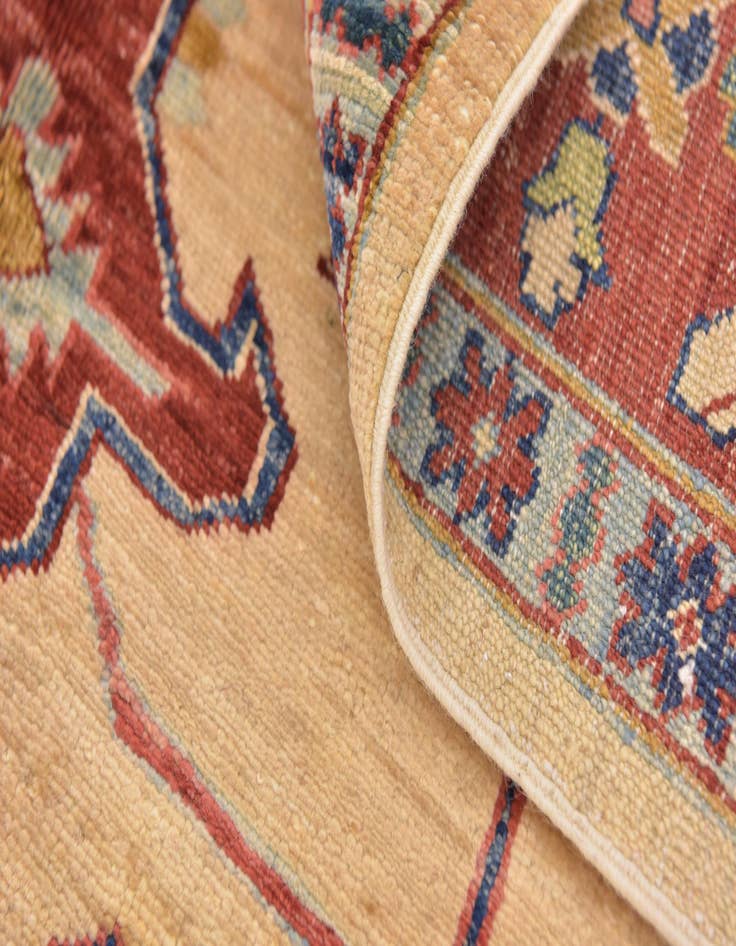 Detail image of  5' 8 x 7' 10  Hand Knotted Kazak Oriental Wool Rug