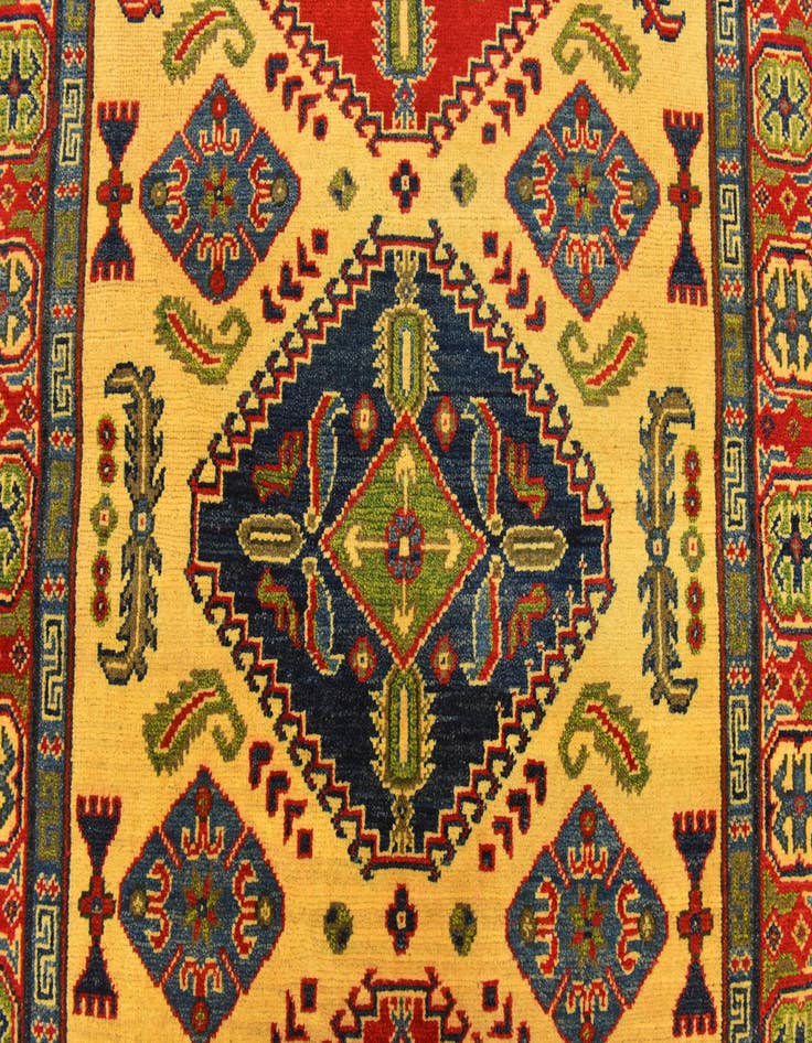 Detail image of  4' x 6'  Hand Knotted Kazak Rug
